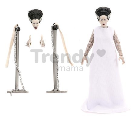 Figúrka Frankensteinova nevesta Monsters Jada s pohyblivými časťami a doplnkami výška 15 cm