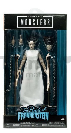 Figúrka Frankensteinova nevesta Monsters Jada s pohyblivými časťami a doplnkami výška 15 cm