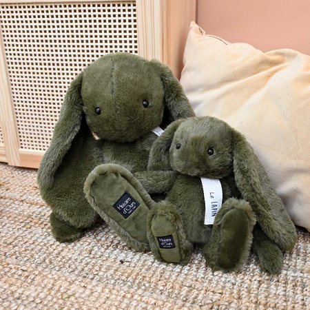 Plyšový zajačik The Bunny Kaki Histoire d’ Ours zelený 50 cm od 0 mes