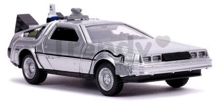 Autíčko Time Machine Back to the Future 2 Jada kovové s otvárateľnými dverami dĺžka 12,5 cm 1:32