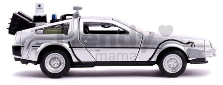 Autíčko Time Machine Back to the Future 2 Jada kovové s otvárateľnými dverami dĺžka 12,5 cm 1:32