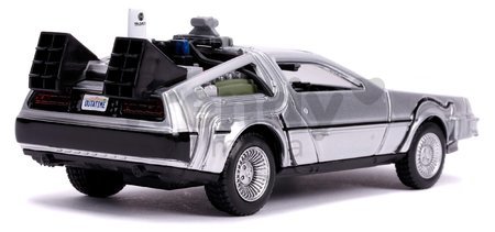 Autíčko Time Machine Back to the Future 2 Jada kovové s otvárateľnými dverami dĺžka 12,5 cm 1:32