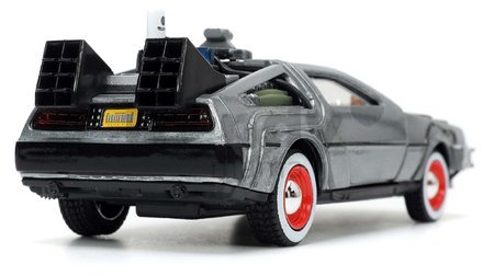 Autíčko Time Machine Back to the Future 3 Jada kovové s otvárateľnými dverami dĺžka 11,5 cm 1:32