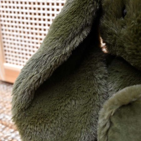Plyšový zajačik The Bunny Kaki Histoire d’ Ours zelený 50 cm od 0 mes