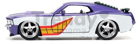 Autíčko DC Ford Mustang Jada kovové s otvárateľnými dverami a figúrkou Joker dĺžka 12,8 cm 1:32