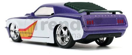 Autíčko DC Ford Mustang Jada kovové s otvárateľnými dverami a figúrkou Joker dĺžka 12,8 cm 1:32