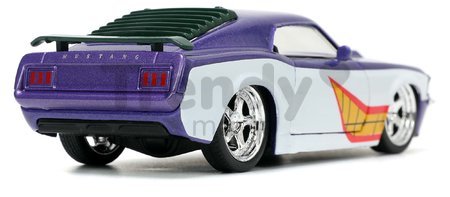 Autíčko DC Ford Mustang Jada kovové s otvárateľnými dverami a figúrkou Joker dĺžka 12,8 cm 1:32