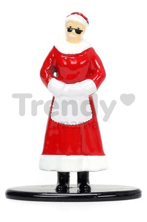 Autíčko vianočné Chevrolet 1957 Jada kovové s otvárateľnými dverami a figúrkou Santa Claus dĺžka 13 cm 1:32