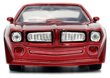 Autíčko DC Pontiac Firebird 1972 Jada kovové s otvárateľnými dverami a figúrkou Wonder Woman dĺžka 13 cm 1:32