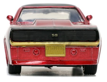 Autíčko DC Chevy Camaro 1969 Jada kovové s otvárateľnými dverami a figúrkou Robin dĺžka 13 cm 1:32