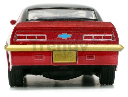 Autíčko DC Chevy Camaro 1969 Jada kovové s otvárateľnými dverami a figúrkou Robin dĺžka 13 cm 1:32