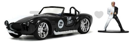 Autíčko DC 1965 Shelby Cobra 427 Jada kovové s otvárateľnými dverami a figúrkou Two Face dĺžka 13 cm 1:32