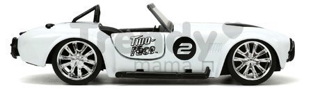 Autíčko DC 1965 Shelby Cobra 427 Jada kovové s otvárateľnými dverami a figúrkou Two Face dĺžka 13 cm 1:32