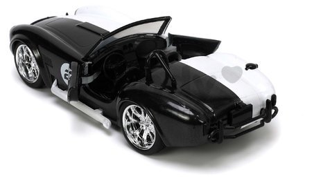 Autíčko DC 1965 Shelby Cobra 427 Jada kovové s otvárateľnými dverami a figúrkou Two Face dĺžka 13 cm 1:32