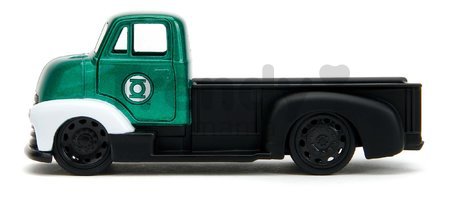 Autíčko Chevy COE 1952 DC Jada kovové s otvárateľnými dverami a figúrka Green Lantern dĺžka 12 cm 1:32