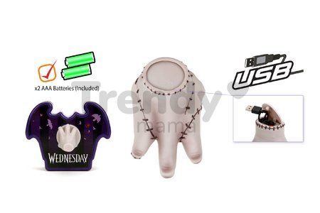 Chodiaca ruka na diaľkové ovládanie RC Wednesday Thing Jada s USB nabíjaním od 8 rokov