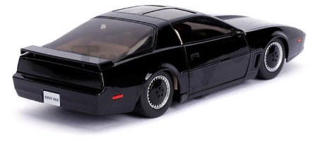 Autíčko Knight Rider Kitt 1982 Pontiac Jada kovové s otvárateľnými dverami a svetlom dĺžka 21 cm 1:24