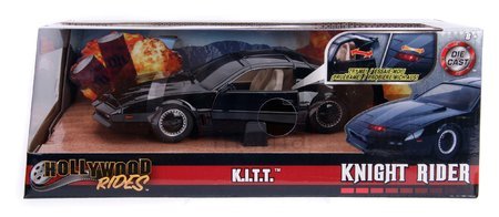 Autíčko Knight Rider Kitt 1982 Pontiac Jada kovové s otvárateľnými dverami a svetlom dĺžka 21 cm 1:24