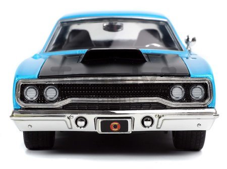 Autíčko Looney Tunes Road Runner Jada kovové s otvárateľnými časťami a figúrkou Wile E. Coyote dĺžka 22 cm 1:24