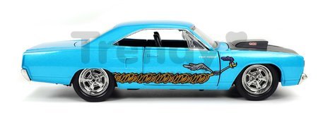 Autíčko Looney Tunes Road Runner Jada kovové s otvárateľnými časťami a figúrkou Wile E. Coyote dĺžka 22 cm 1:24