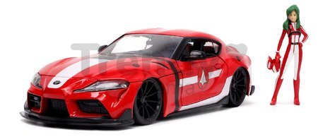 Autíčko Robotech ´20 Toyota Supra Jada kovové s otvárateľnými časťami a figúrkou Miriya Sterling dĺžka 20 cm 1:24