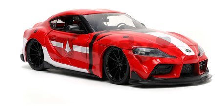 Autíčko Robotech ´20 Toyota Supra Jada kovové s otvárateľnými časťami a figúrkou Miriya Sterling dĺžka 20 cm 1:24
