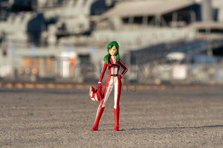 Autíčko Robotech ´20 Toyota Supra Jada kovové s otvárateľnými časťami a figúrkou Miriya Sterling dĺžka 20 cm 1:24
