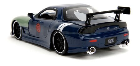 Autíčko Mazda RX-7 1993 Jada kovové s otvárateľnými časťami a figúrka Kakashi dĺžka 20 cm 1:24