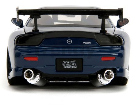 Autíčko Mazda RX-7 1993 Jada kovové s otvárateľnými časťami a figúrka Kakashi dĺžka 20 cm 1:24