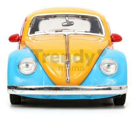 Autíčko Sesame Street VW Beetle 1959 Jada kovové s otvárateľnými časťami a figúrkou Oscar dĺžka 16,5 cm 1:24