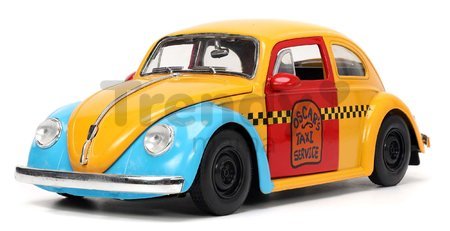 Autíčko Sesame Street VW Beetle 1959 Jada kovové s otvárateľnými časťami a figúrkou Oscar dĺžka 16,5 cm 1:24