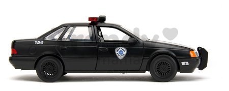 Autíčko RoboCop Ford Taurus 1986 Jada kovové s otvárateľnými časťami a figúrkou Robocop dĺžka 20 cm 1:24