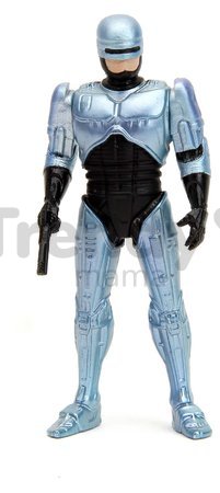 Autíčko RoboCop Ford Taurus 1986 Jada kovové s otvárateľnými časťami a figúrkou Robocop dĺžka 20 cm 1:24