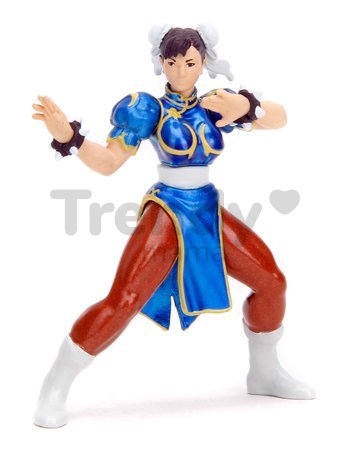 Autíčko Mazda RX-7 1993 Street Fighter Jada kovové s otvárateľnými časťami a figúrka Chun-Li dĺžka 20 cm 1:24