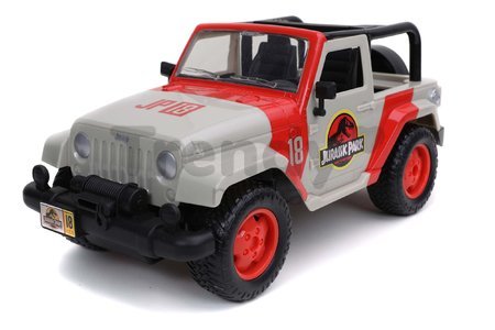 Autíčko na diaľkové ovládanie RC Jeep Wrangler Jurassic World Jada terénne dĺžka 30 cm 1:16 od 6 rokov