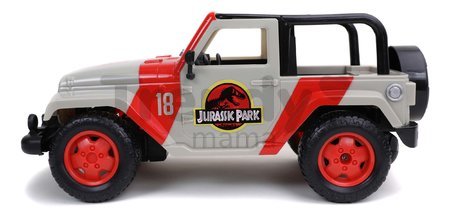 Autíčko na diaľkové ovládanie RC Jeep Wrangler Jurassic World Jada terénne dĺžka 30 cm 1:16 od 6 rokov