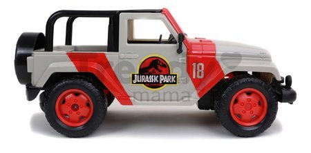 Autíčko na diaľkové ovládanie RC Jeep Wrangler Jurassic World Jada terénne dĺžka 30 cm 1:16 od 6 rokov
