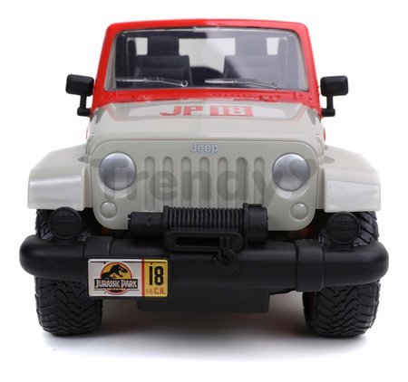Autíčko na diaľkové ovládanie RC Jeep Wrangler Jurassic World Jada terénne dĺžka 30 cm 1:16 od 6 rokov