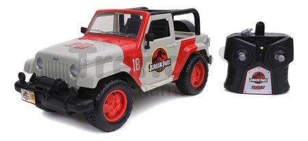 Autíčko na diaľkové ovládanie RC Jeep Wrangler Jurassic World Jada terénne dĺžka 30 cm 1:16 od 6 rokov
