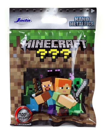 Figúrka zberateľská Minecraft Nano Blind Pack Jada kovová 13 druhov výška 4 cm
