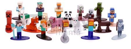 Figúrky zberateľské Minecraft 20-Pack Jada kovové sada 20 druhov výška 4 cm