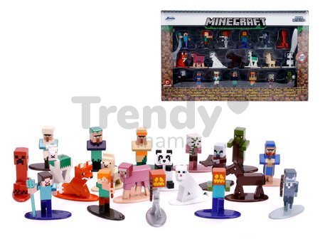 Figúrky zberateľské Minecraft 20-Pack Jada kovové sada 20 druhov výška 4 cm