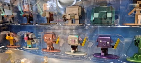 Figúrky zberateľské Minecraft Nano Jada kovové sada 18 druhov výška 4 cm
