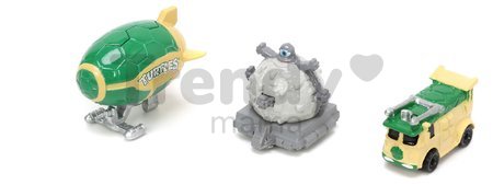 Autíčka Ninja korytnačky Nano Cars Jada kovové sada 3 druhov dĺžka 4 cm