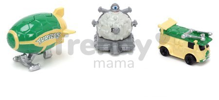 Autíčka Ninja korytnačky Nano Cars Jada kovové sada 3 druhov dĺžka 4 cm