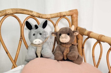 Plyšová kravička so šatkou The Little Companions Histoire d’ Ours v darčekovom balení hnedá 14 cm od 0 mes
