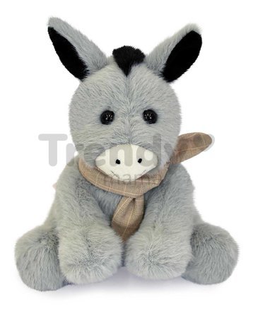 Plyšový somárik so šatkou The Little Companions Histoire d’ Ours v darčekovom balení sivý 14 cm od 0 mes