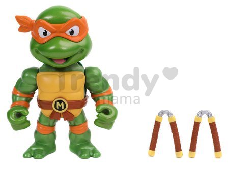 Figúrka zberateľská Turtles Michelangelo Jada kovová s pohyblivými ramenami výška 10 cm