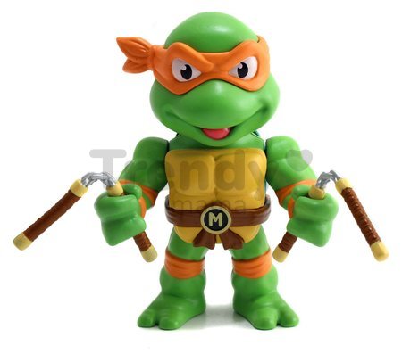 Figúrka zberateľská Turtles Michelangelo Jada kovová s pohyblivými ramenami výška 10 cm