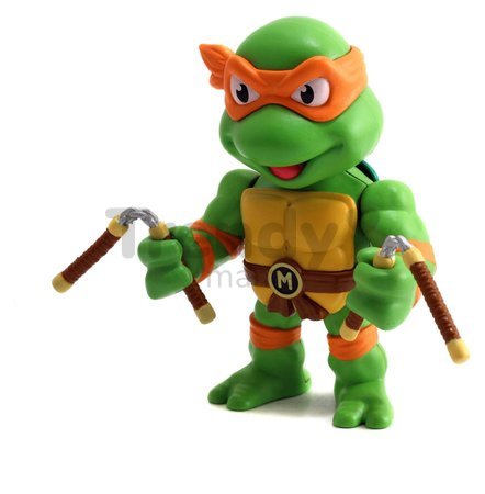 Figúrka zberateľská Turtles Michelangelo Jada kovová s pohyblivými ramenami výška 10 cm